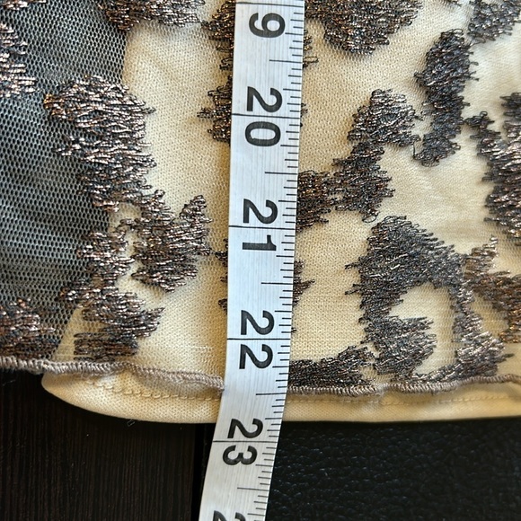 Anthropologie Eva Franco Sheer Leopard Top Animal Print Puff Sleeve Sz M NEW - Picture 15 of 16